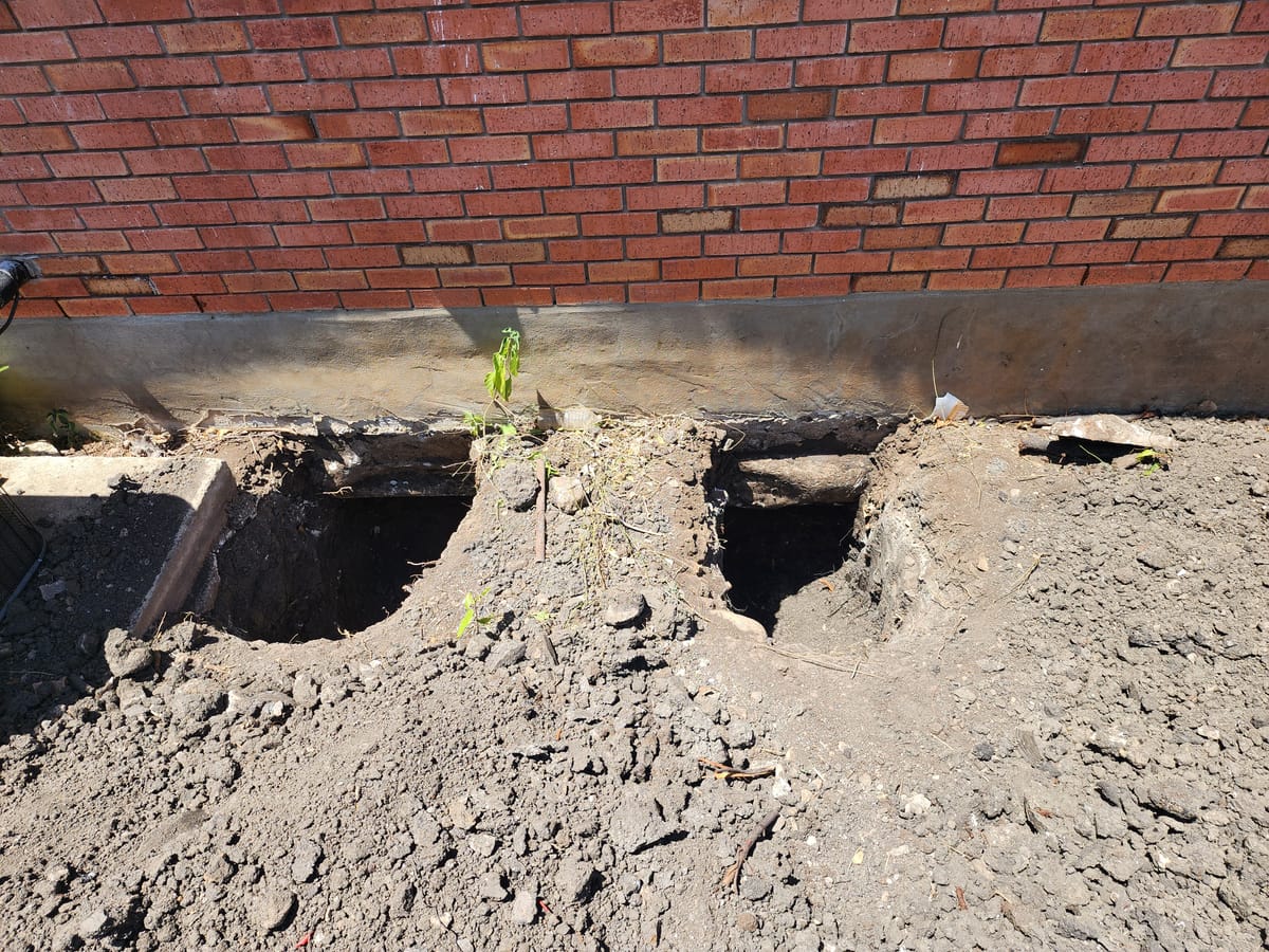 Foundation repair on a Central Texas home of the kind Motmot performs in Austin, TX