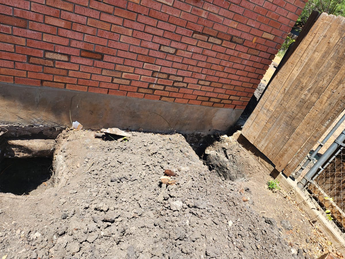 Foundation repair on a Central Texas home of the kind Motmot performs in Bastrop, TX