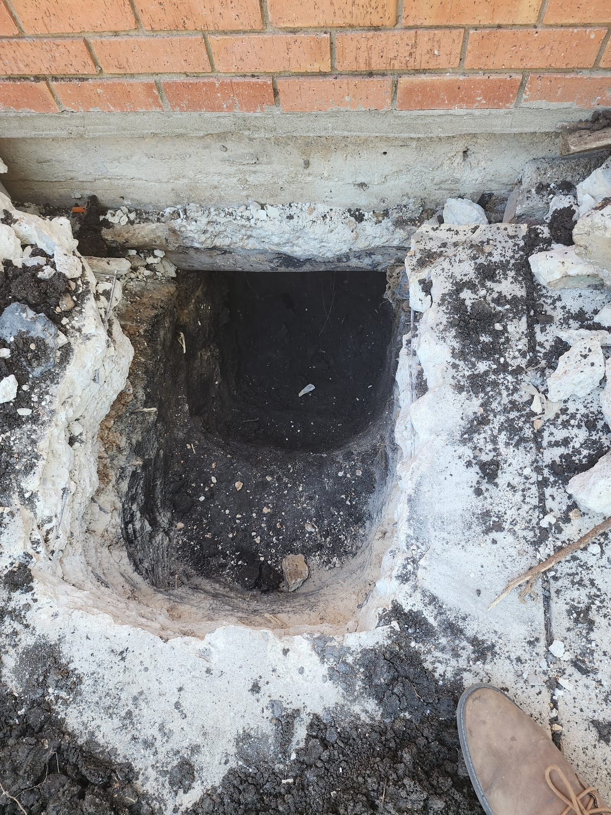 Foundation repair on a Central Texas home of the kind Motmot performs in Georgetown, TX